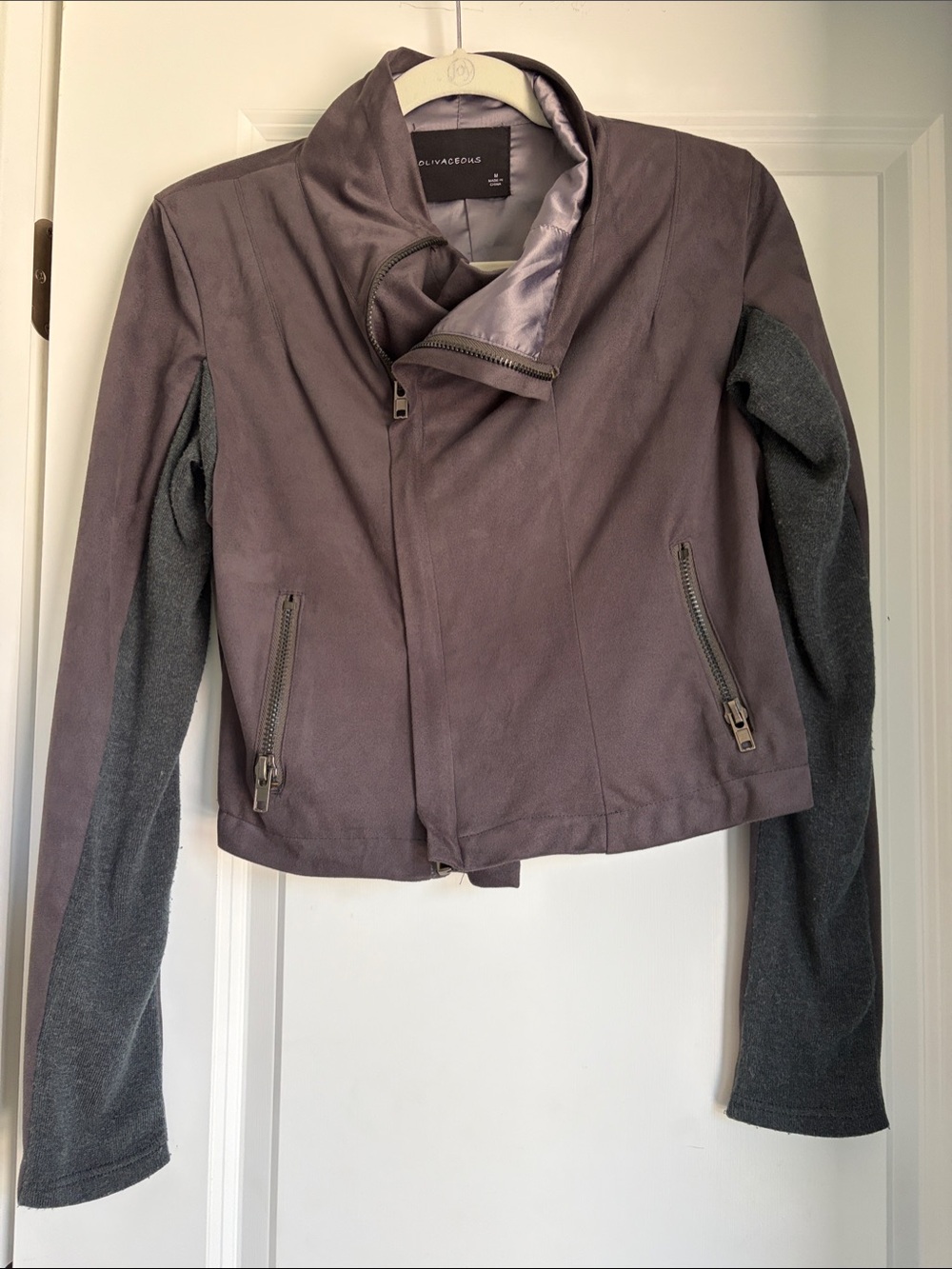 Olivaceous Two-Tone Charcoal and Slate Jacket